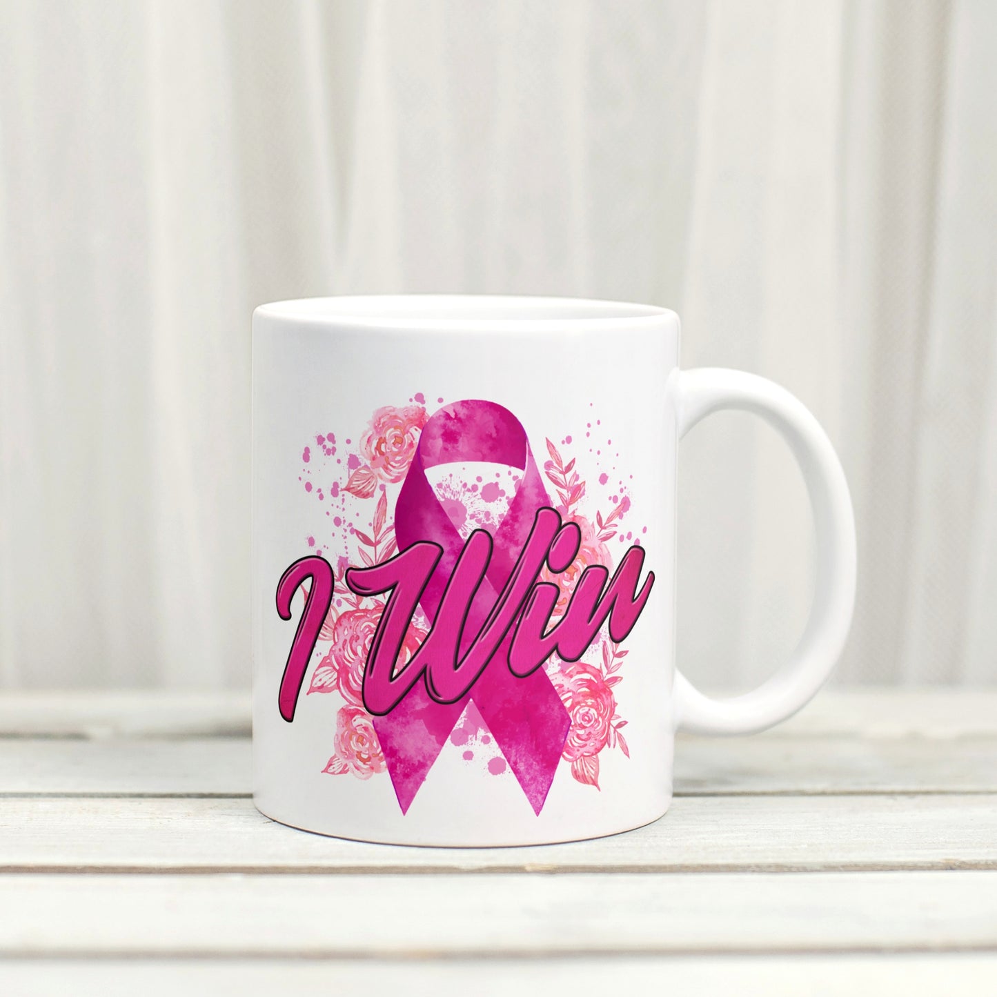 I Win - Cancel Cancer Mental Health Inspired Mug