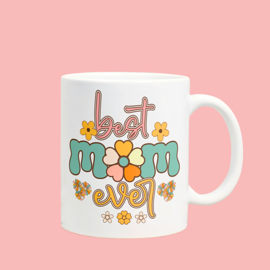 Best Mum Ever 11oz Mug - Colourful, Boho Inspired, Gift for Mum