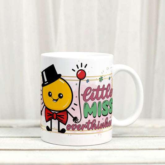 Little Miss Overthinker - Retro Mental Health Inspired Mug