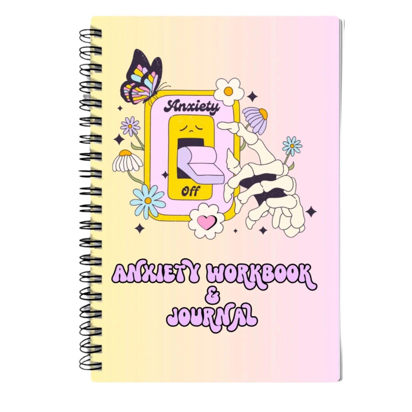 Anxiety OFF Journal and WorkBook - Retro Style