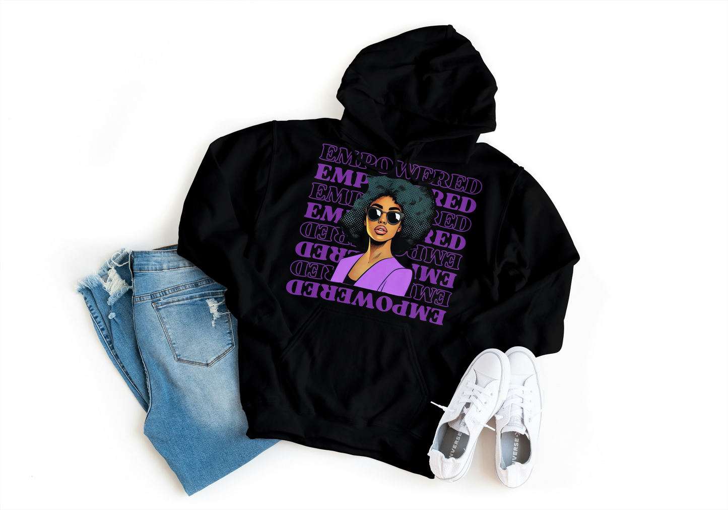 EMPOWERED - Empowering Afro Black Women Hoodie