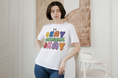 It's Okay to Not Be Okay - Retro Mental Health Inspired Crewneck T-shirt