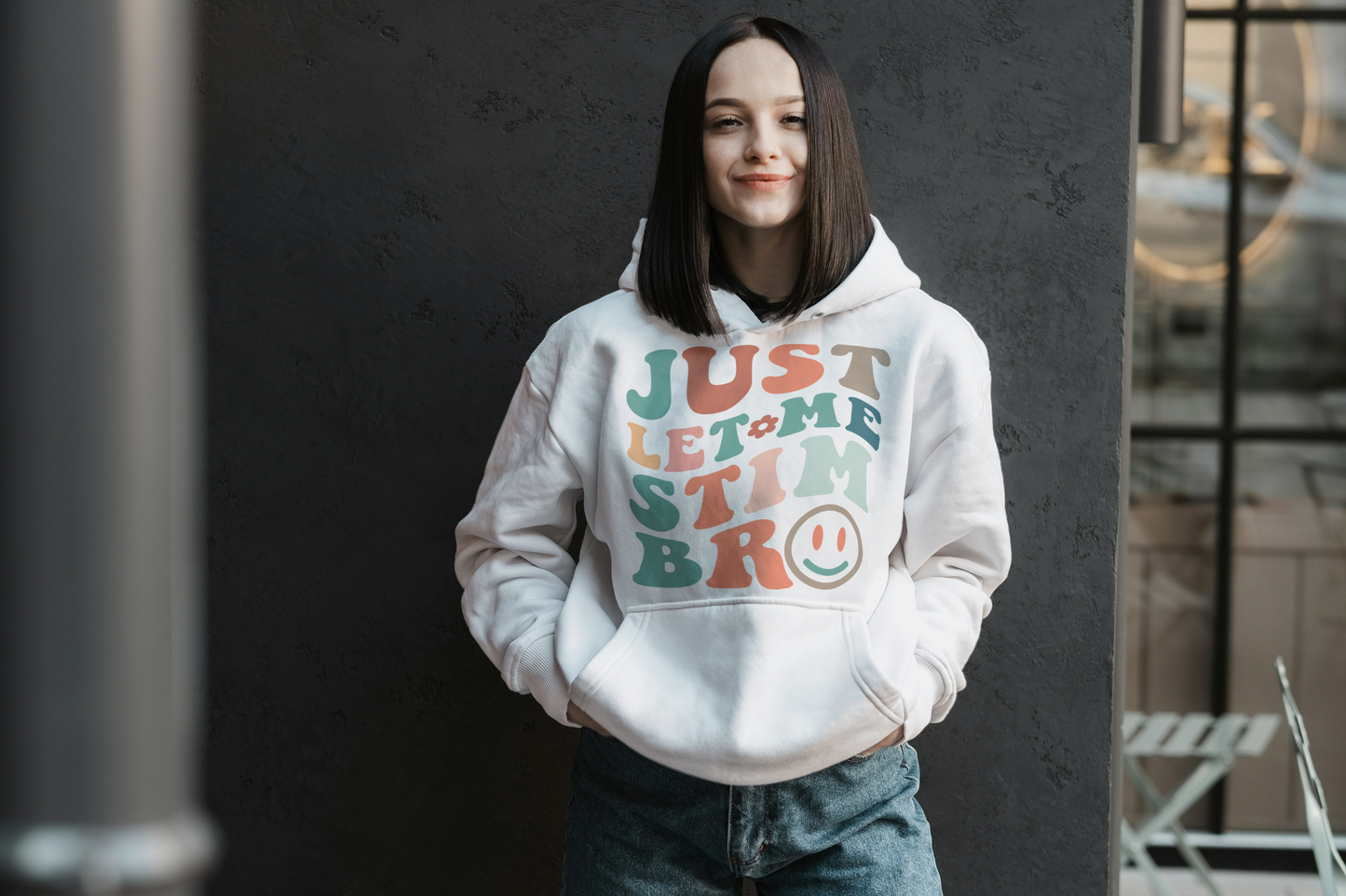 Just Let Me Stim Bro. Neurodiversity Inspired Hoodie