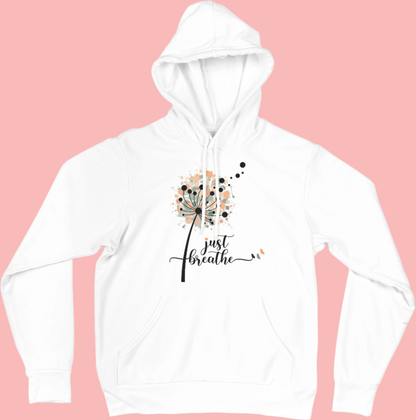 Just Breathe - Watercolour Mental Health Inspired Hoodie