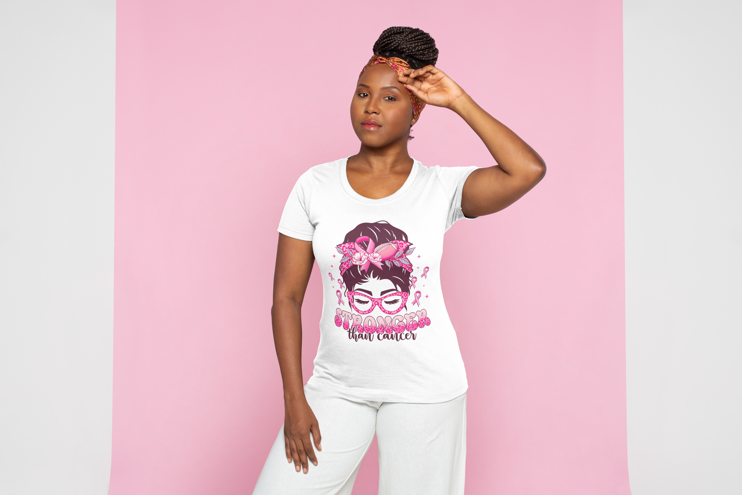 Stronger Than Cancer - Women's Empowering Crew Neck T-Shirt