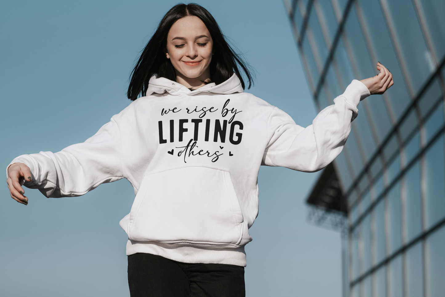 We Rise By Lifting Others - Empowerment Hoodie